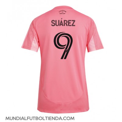 Camiseta Inter Miami Luis Suarez #9 Primera Equipación Replica 2025-26 para mujer mangas cortas Camiseta Inter Miami Luis Suarez #9 Primera Equipación Replica 2025-26 para mujer mangas cortas